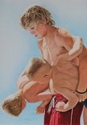 Drawing--Colored pencil-FigurativeLifegaurd's Revenge