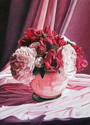 Drawing--Colored pencil-Still LifePeonies Inspired by Martha
