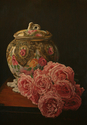 Drawing--Colored pencil-Still LifeMoriage Ginger Jar and Roses