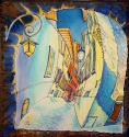 Ekaterina Gomol - Exclusive Silk Painting. Shawl.