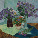 ASTERS oil on canvas