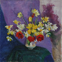 SPRING FLOWERS oil on canvas