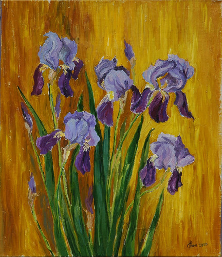 Painting-Oil-IRISES oil on canvas