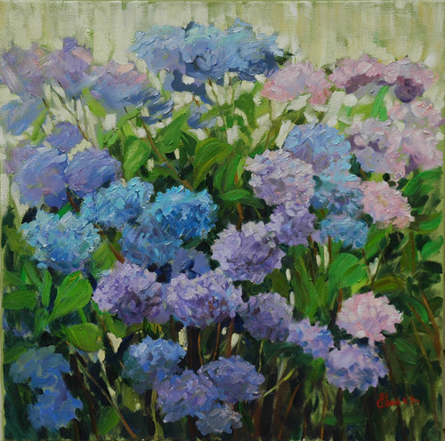 Painting-Oil-HYDRANGEA oil on canvas