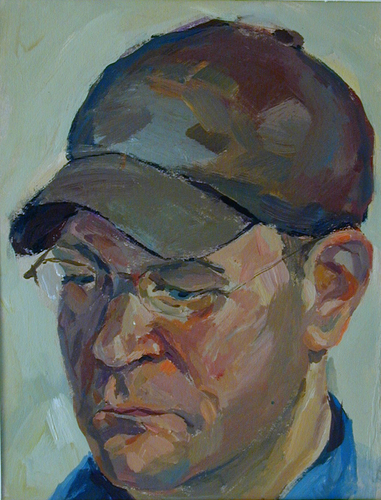 Painting-Acrylic-PORTRAIT OF JOE acrylic