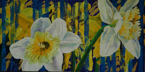 Painting-Oil-DAFFODILS oil on canvas