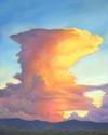 Sunset, clouds, landscape - Landscape Painting
