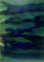 Elizabeth Williams, Washington DC, painting, acrylic, abstract, expressionist, process, organic, visceral, contemporary, fine art, gesture, spontaneity, fluid, flow, deep, dark, blue green, waves, layers, underwater, Under the Water - Abstract Painting