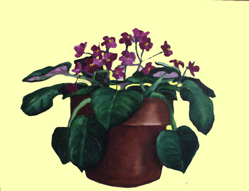 Painting-Oil-My Favorite Violet