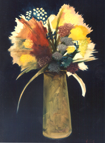 Painting-Oil-Requiem Bouquet