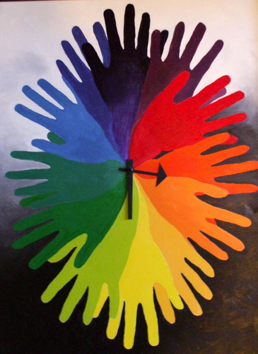 Painting-Oil-Color Clock