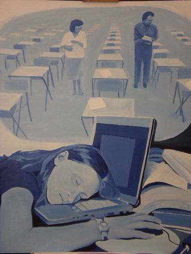 Painting-Oil-Student's Nightmare