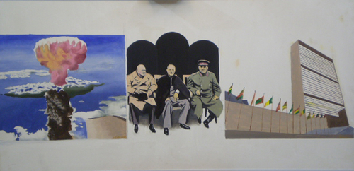 Painting-Oil-Modern History - # 4,5,6