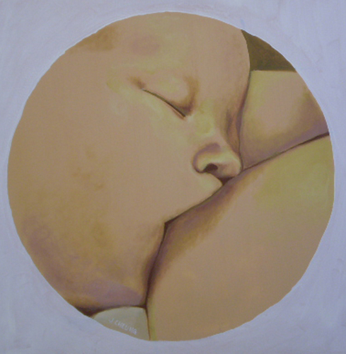 Painting-Oil-Breast Feeding