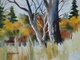 Painting--Watercolor-LandscapeTwo Trees