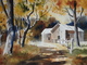 Painting--Watercolor-LandscapeAutumn Barn