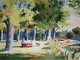 Painting--Watercolor-LandscapePark Rapids