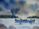 Painting--Watercolor-LandscapeCanoe Country