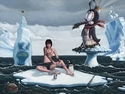 erik alos - Surrealism Painting chilly willy,global warming,offshore drilling - Surrealism Painting
