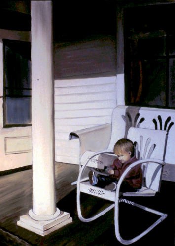 Rebekah on Grandpa's Porch