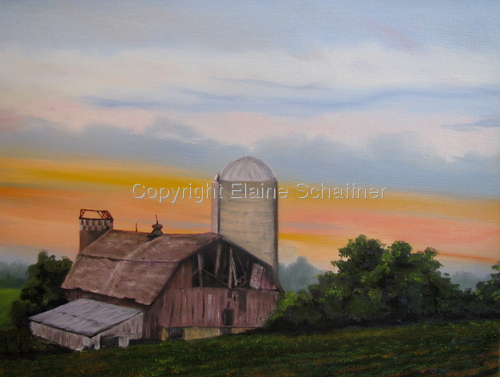 New Day, Old Barn, Iowa