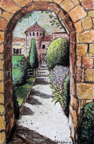 Chateau LaNapoule Courtyard