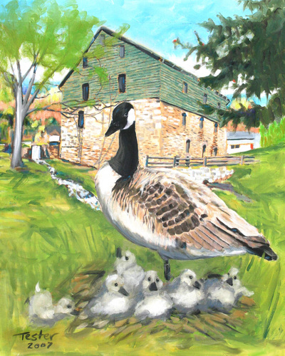 Painting-Wildlife-New Neighbors