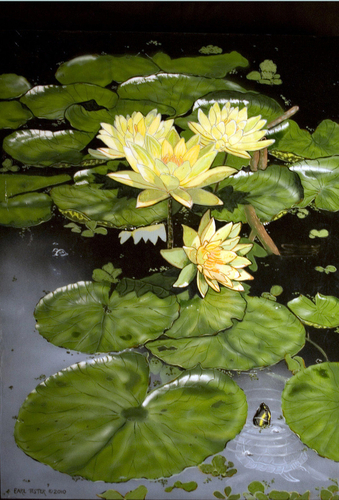 Painting-Botanical-Water Lilies