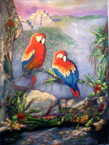 Painting-Animals-Mayan Treasure