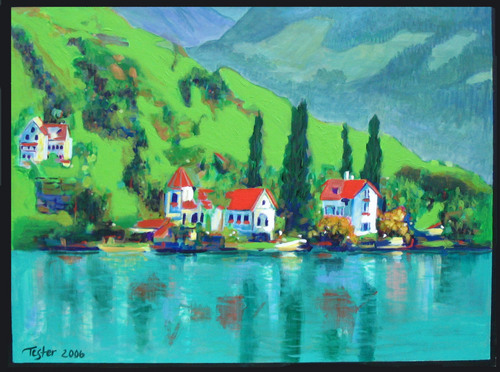Painting-Alpine Reflections
