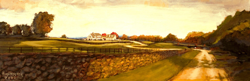 Painting-Landscape-Foggy Bottom Sunset
