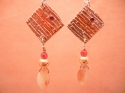 Jewelry-Silver/Gold Square Earrings