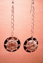Jewelry--Wire-EarringsString Art Copper Pearl Earrings