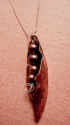 Jewelry--Noble Metals-Lockets & PendantsFold Formed Copper Pea Pod Pendant