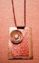 Jewelry--Noble Metals-Lockets & PendantsEtched Copper/Brass  Pendant