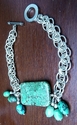 Jewelry--Semi-Precious Stones-Rings and BraceletsTurquoise Chain Mail Bracelet