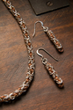 Jewelry-Byzantine Chain Mail Necklace and Earring Set