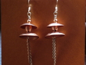 Jewelry--Beads-EarringsDangling Pagoda Earrings