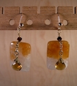 Jewelry--Precious Stones-EarringsOrange to White Quartz Earrings