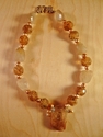 Jewelry--Precious Stones-NecklacesGold Rutile Quartz Necklace