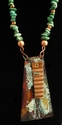 Jewelry--Beads-NecklacesOrganicTurquoise Copper Necklace