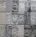 Painting--Oil-Portrait'Long Lost' series triptych (no.1-3)
