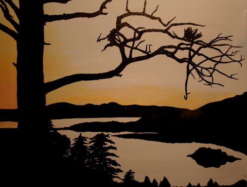 Painting-Acrylic-Sunset Valley 2