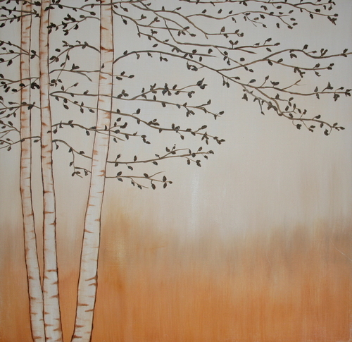 Painting-The Birches I
