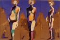 ellen, lane, lane, e w lane, abstract, figurative, mixed media, bold, colorful,strong,.chakra - Figurative Painting