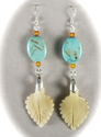 0711-10. Leaf Drop Turquoise Earrings 0711-10.%20Leaf%20Drop%20Turquoise%20Earrings (thumbnail)