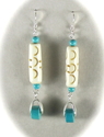 0711-13. Carved Tube-Turquoise Wheel Earrings 0711-13.%20Carved%20Tube-Turquoise%20Wheel%20Earrings (thumbnail)