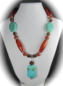 0811-72. Coral & Turquoise Rectangular-Drop 0811-72.%20Coral%20%26%20Turquoise%20Rectangular-Drop (thumbnail)