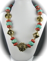 0811-73. Coral & Turquoise with Gold Accents 0811-73.%20Coral%20%26%20Turquoise%20with%20Gold%20Accents (thumbnail)