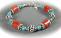 0811-75. Coral & Turquoise with Gold Accents-Bracelet 0811-75.%20Coral%20%26%20Turquoise%20with%20Gold%20Accents-Bracelet (thumbnail)